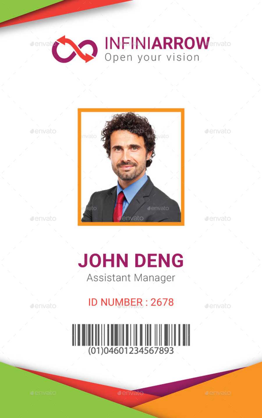 Multipurpose Business Id Card Template In Template For Id Card Free Download