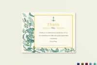 Nautical Thank You Card Template with Thank You Card Template Word