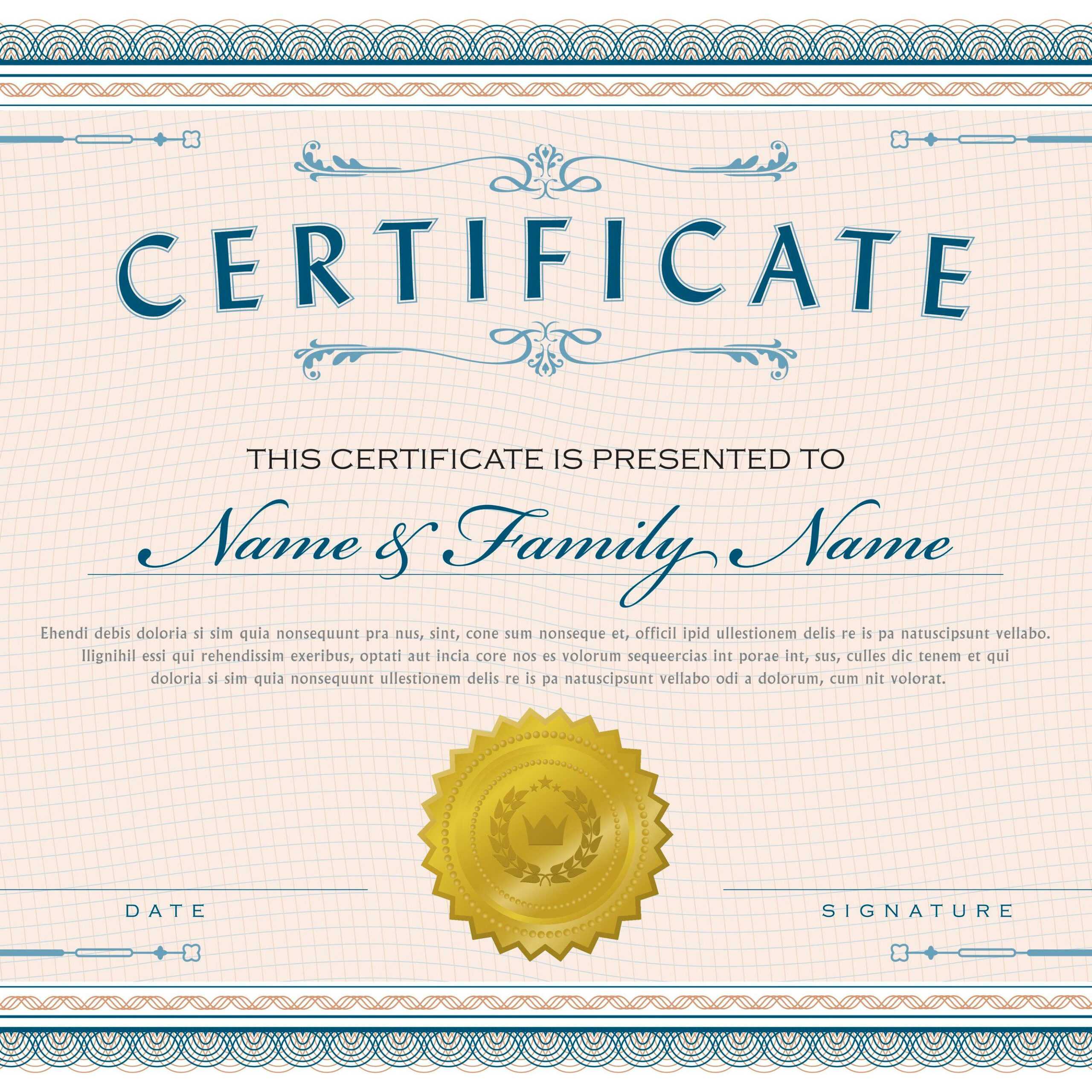 Necessary Parts Of An Award Certificate Pertaining To 5Th Grade Graduation Certificate Template