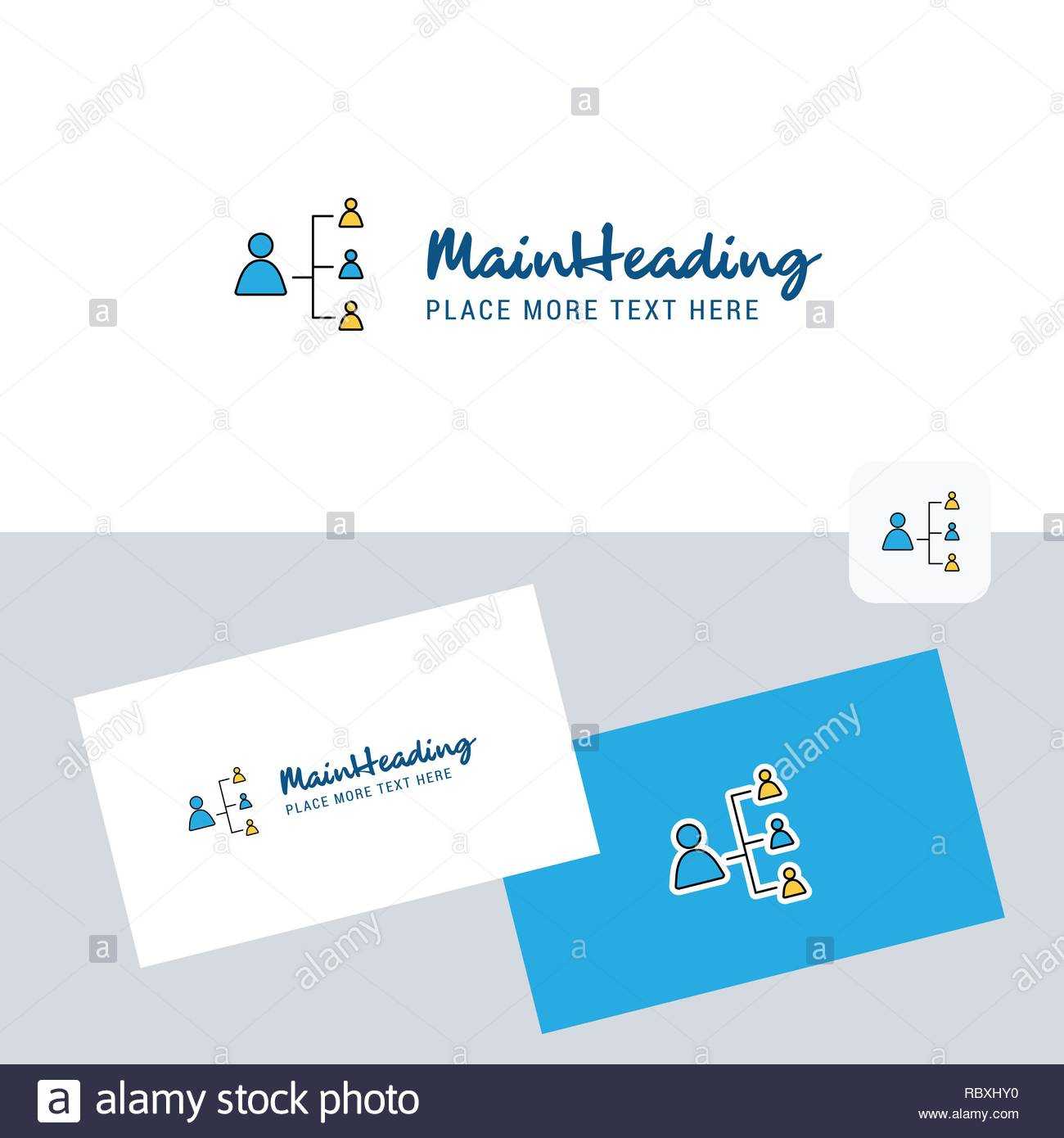 Networking Vector Logotype With Business Card Template Inside Networking Card Template