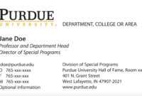 New Business Card Template Now Online - Purdue University News throughout Graduate Student Business Cards Template