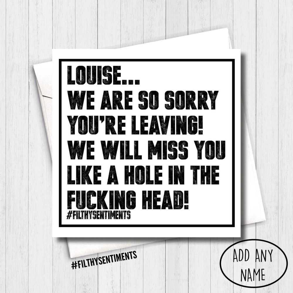 New Job, Sorry You're Leaving & Good Luck – Shop – Page 2 Regarding Sorry You Re Leaving Card Template