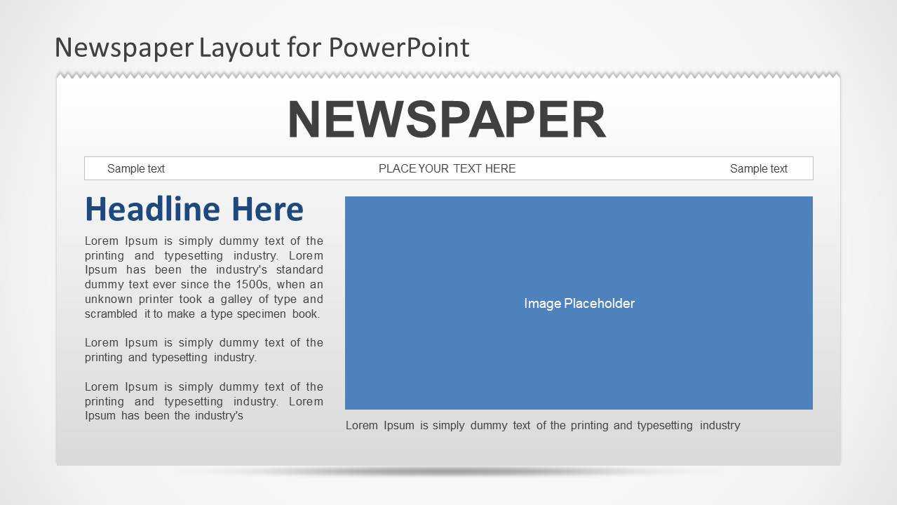 Newspaper Powerpoint Template Regarding Newspaper Template For Powerpoint