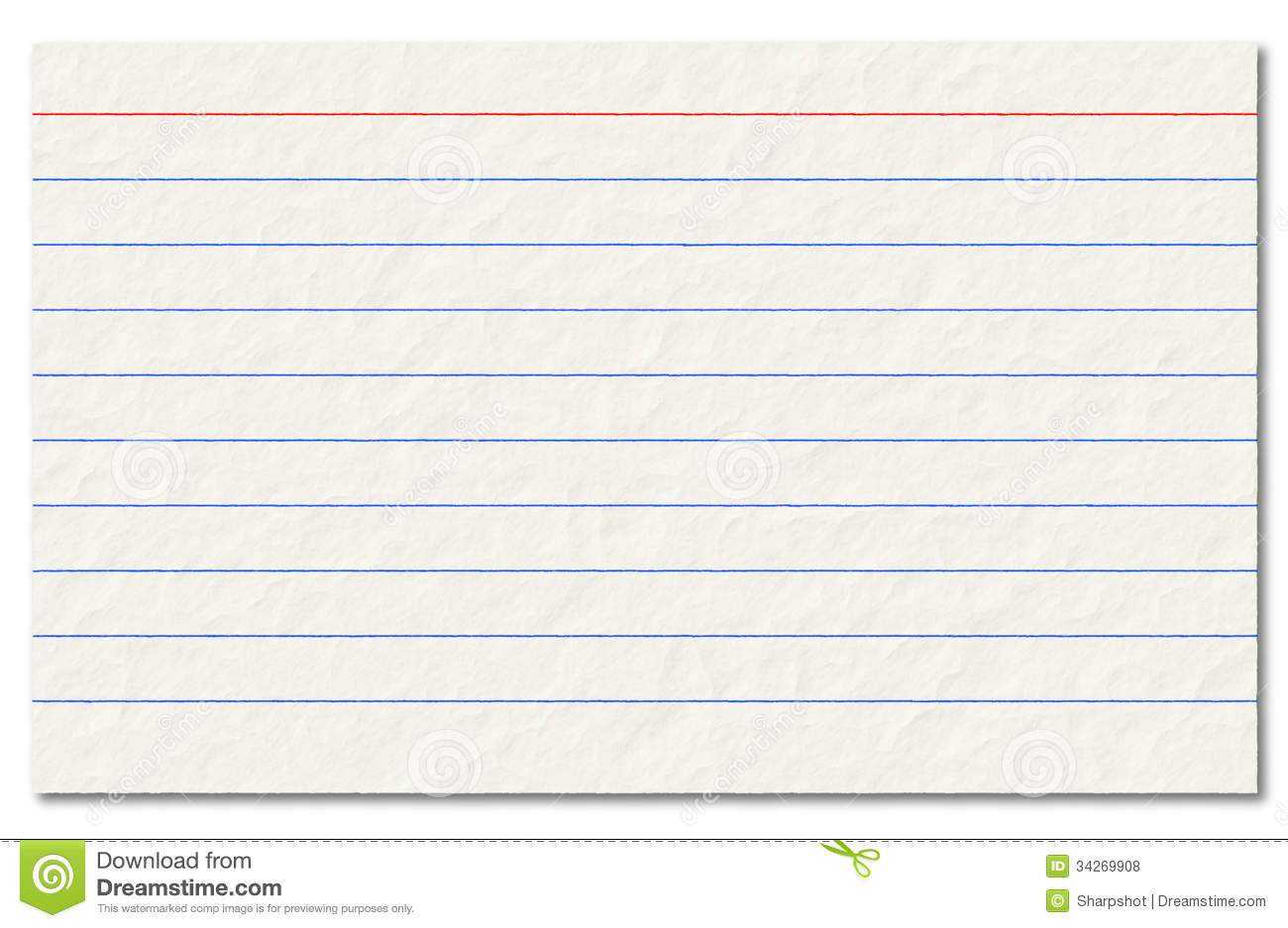 Note Card Clipart Throughout 3X5 Blank Index Card Template