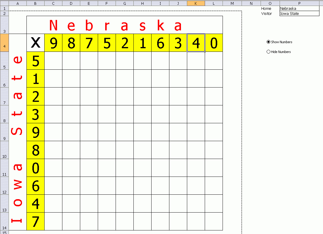 Office Football Pool – Daily Dose Of Excel With Football Betting Card Template