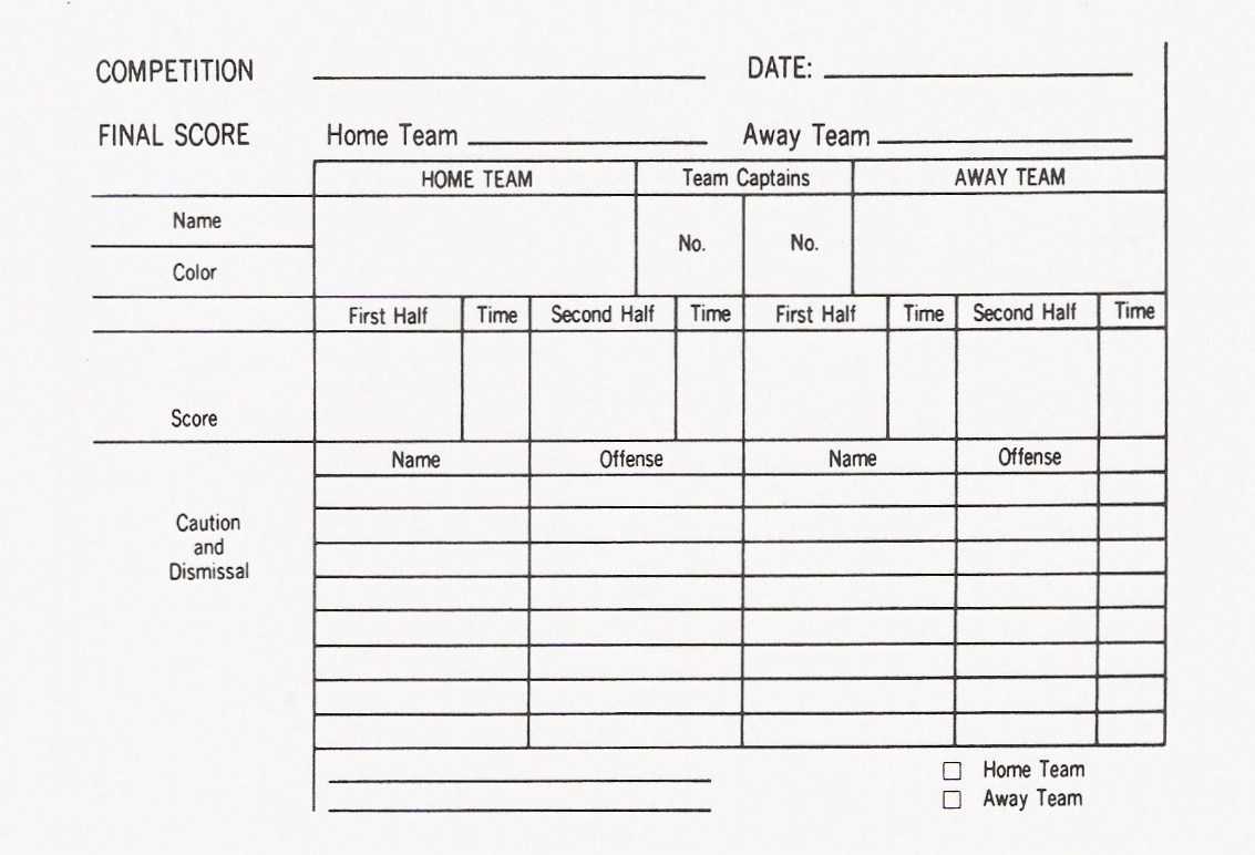 Organisation: Match Cards | Refereeing The Beautiful Game With Regard To Football Referee Game Card Template