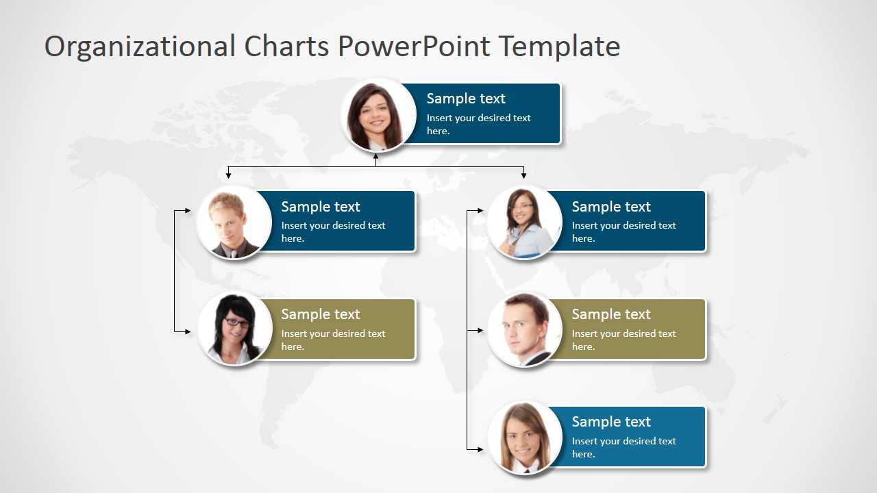 Organizational Charts Powerpoint Template - Slidemodel Regarding Microsoft Powerpoint Org Chart Template