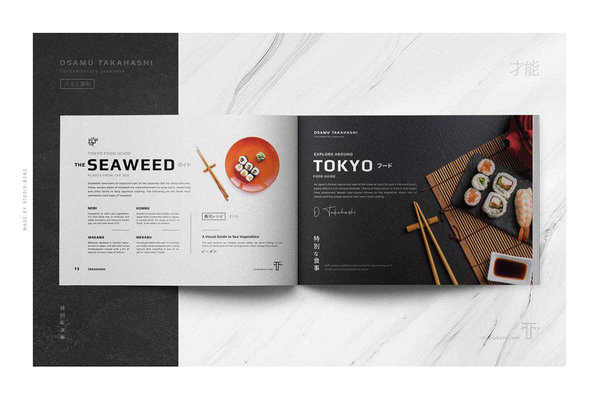 Osamu Portfolio / Brochure Template On Behance Inside Membership Brochure Template