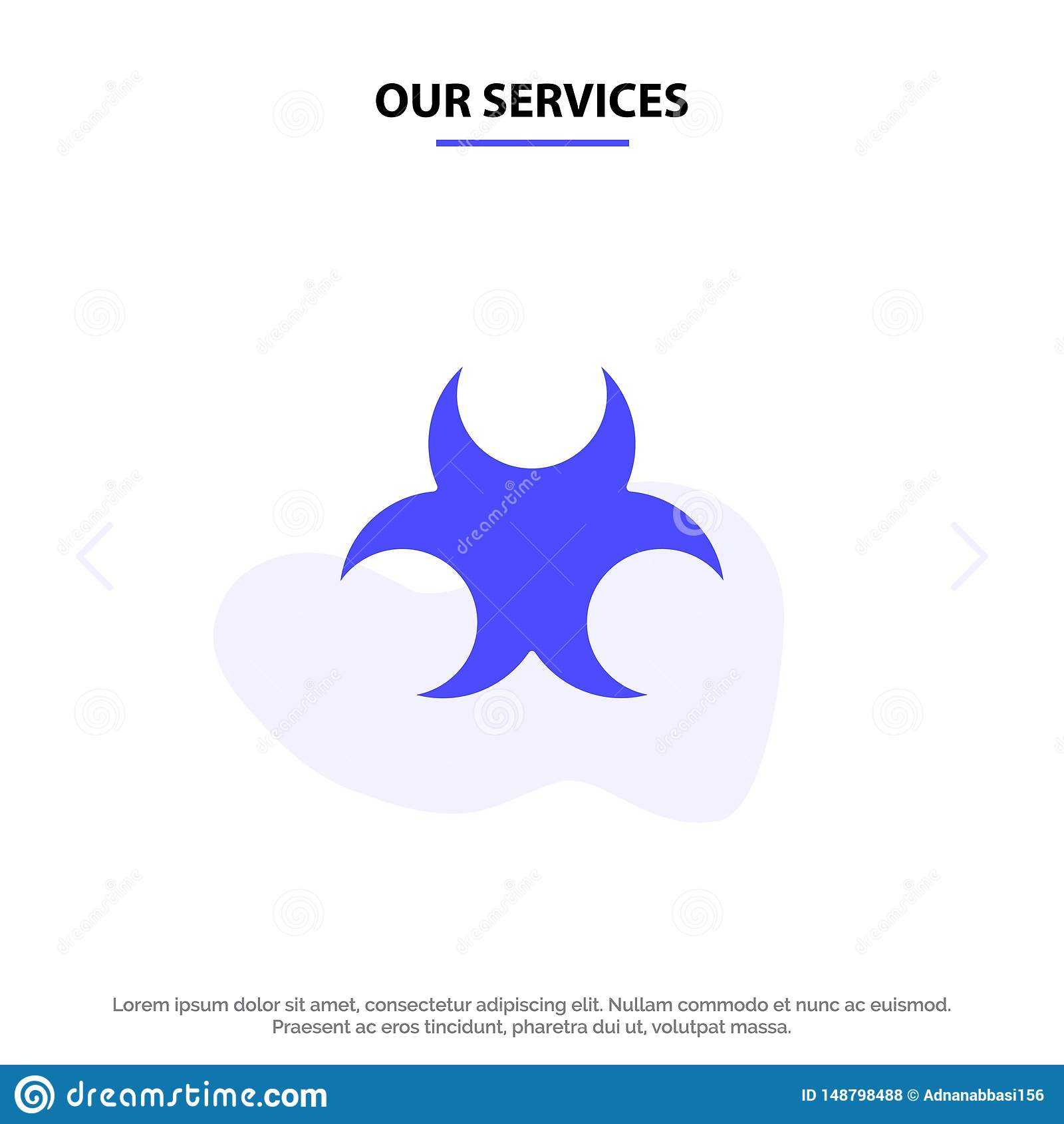 Our Services Bio, Hazard, Sign, Science Solid Glyph Icon Web Throughout Bio Card Template