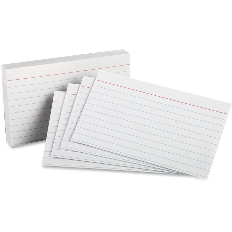 Oxford Printable Index Card – 3" X 5" – 85 Lb Basis Weight Inside 3 By 5 Index Card Template