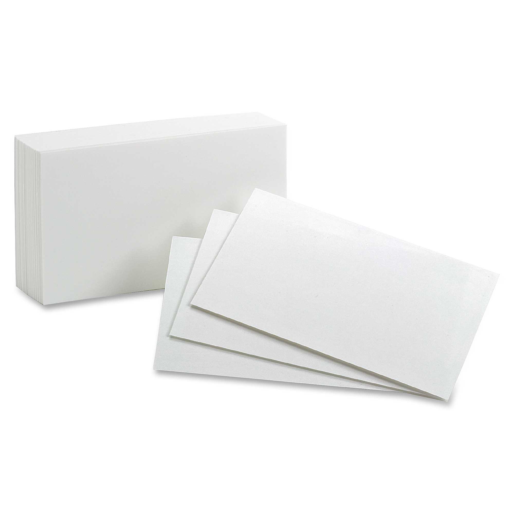 Oxford Printable Index Card – 5" X 8" – 85 Lb Basis Weight – 500 / Box –  White With 5 By 8 Index Card Template