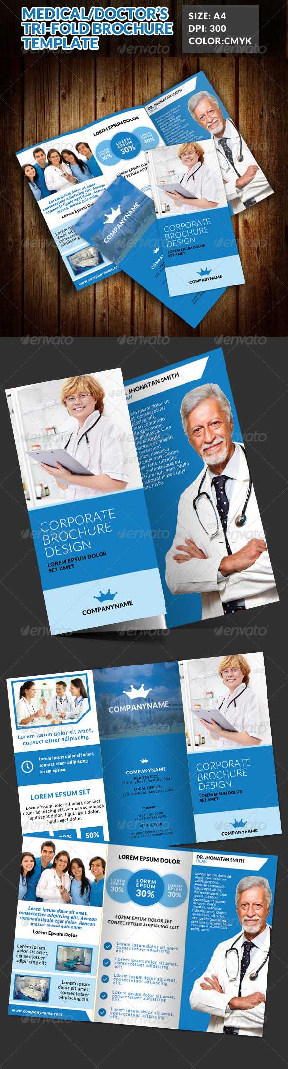 Patients Graphics, Designs & Templates From Graphicriver With Medical Office Brochure Templates