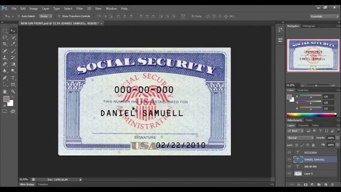 Pdf Social Security Card Template Inside Social Security Card Template Pdf