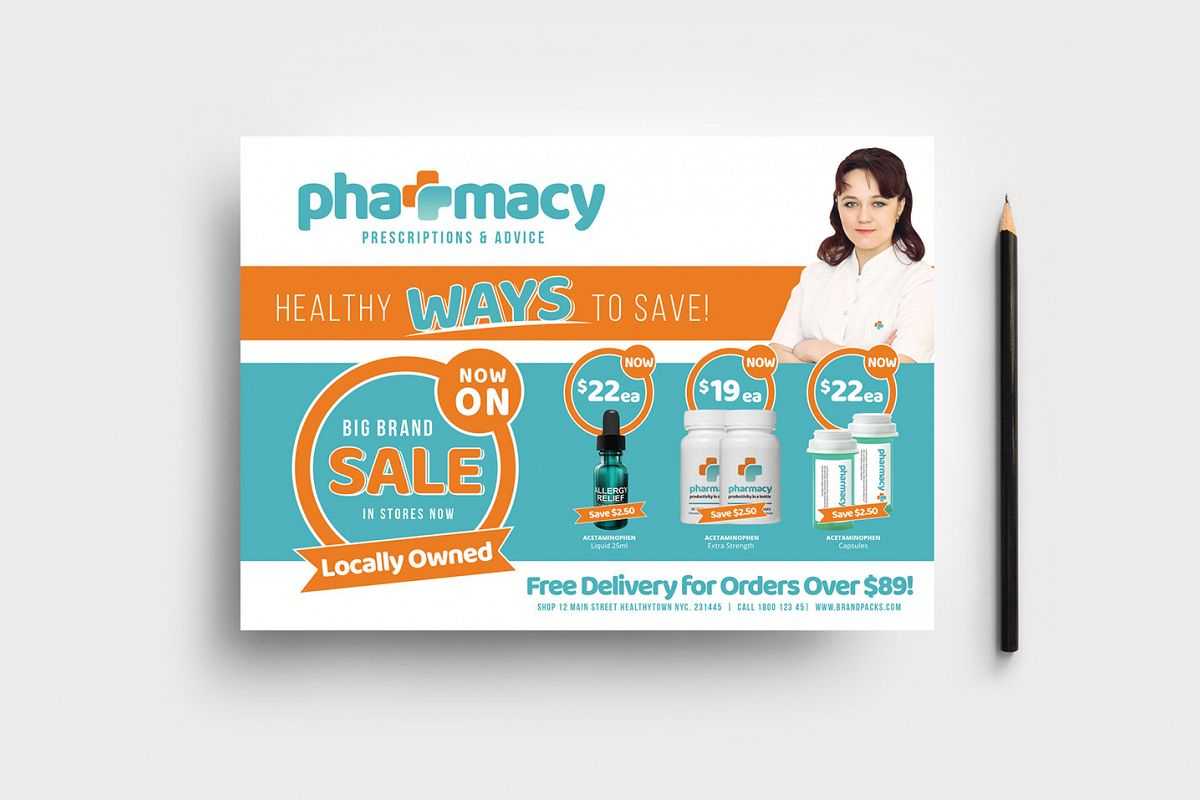 Pharmacy Flyer Template For Pharmacy Brochure Template Free