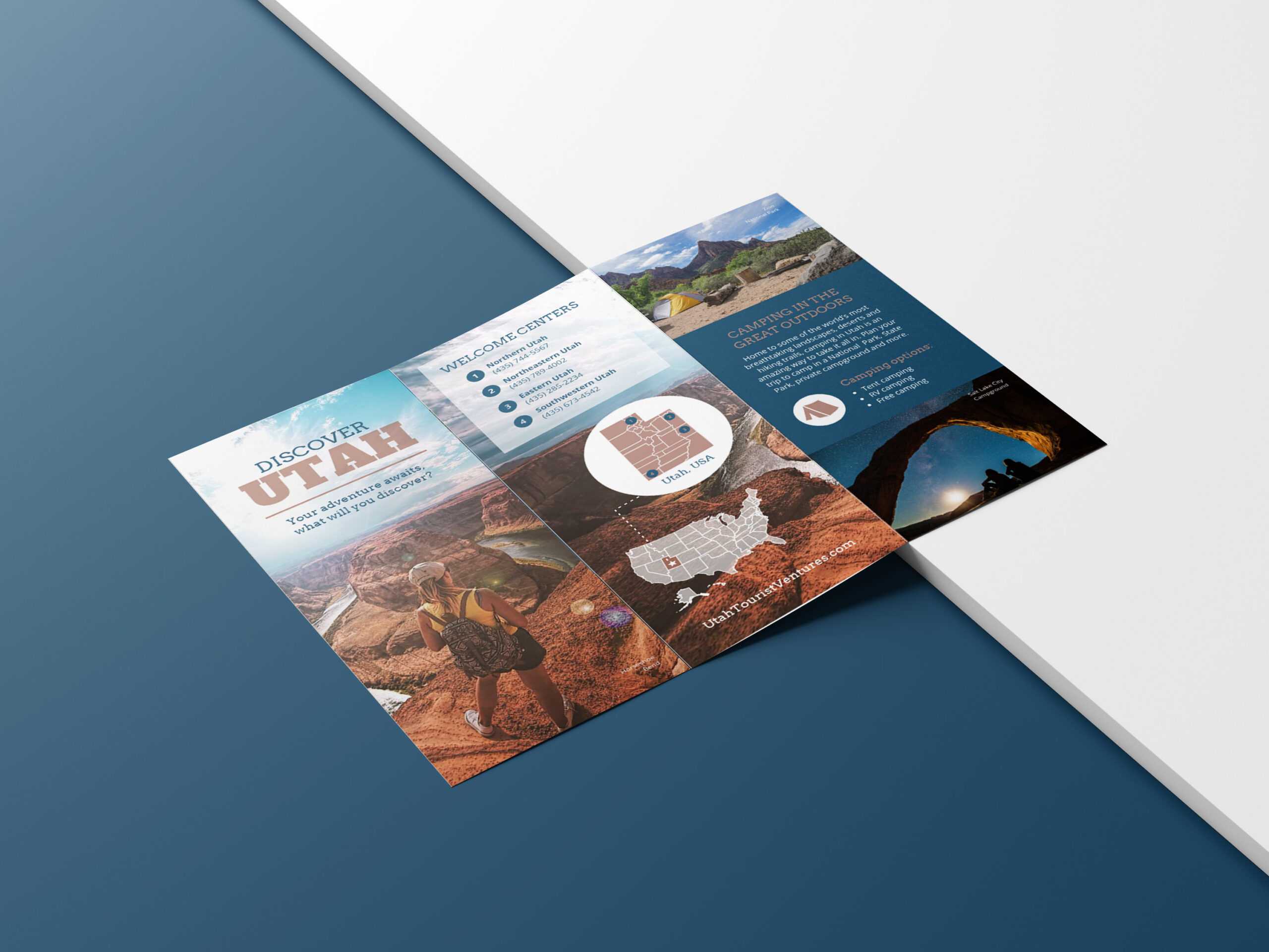 Photo Centric Outdoor Travel Brochure Idea – Venngage Regarding Welcome Brochure Template