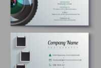 Photographer Business Card Template Design For for Advertising Card Template