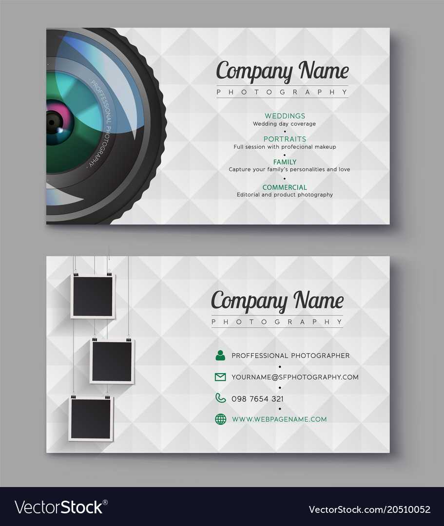 Photographer Business Card Template Design For Inside Photography Business Card Templates Free Download