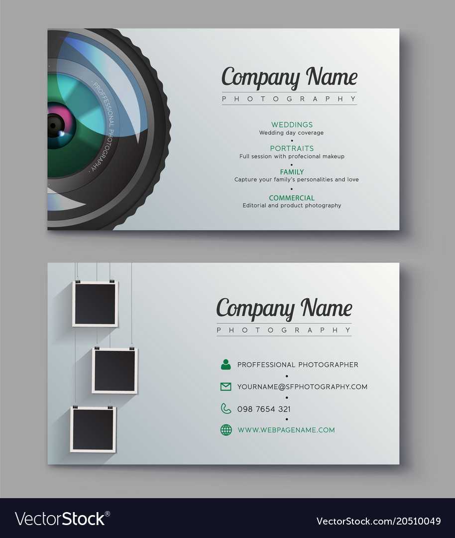 Photographer Business Card Template Design For With Regard To Photographer Id Card Template