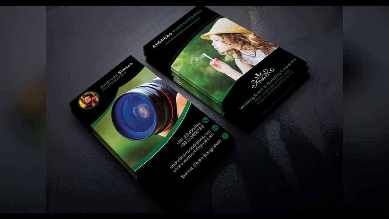 Photography Business Card Design | Photoshop Tutorials Inside Photography Business Card Template Photoshop