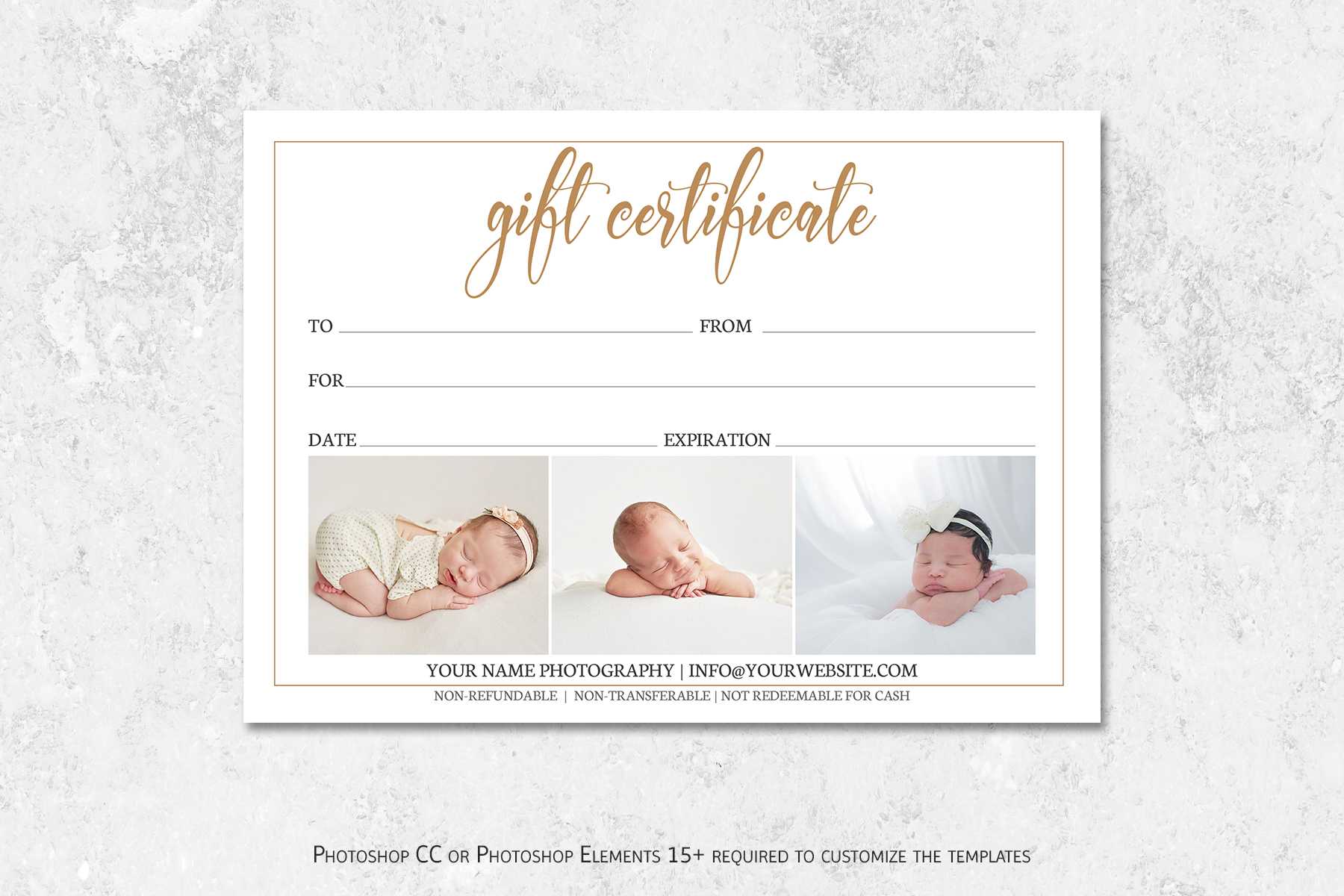 Photography Gift Certificate Template Regarding Gift Certificate Template Photoshop