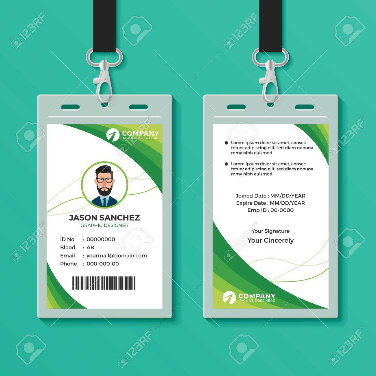 Plastic Card Design Template – Veser.vtngcf For Company Id Card Design Template