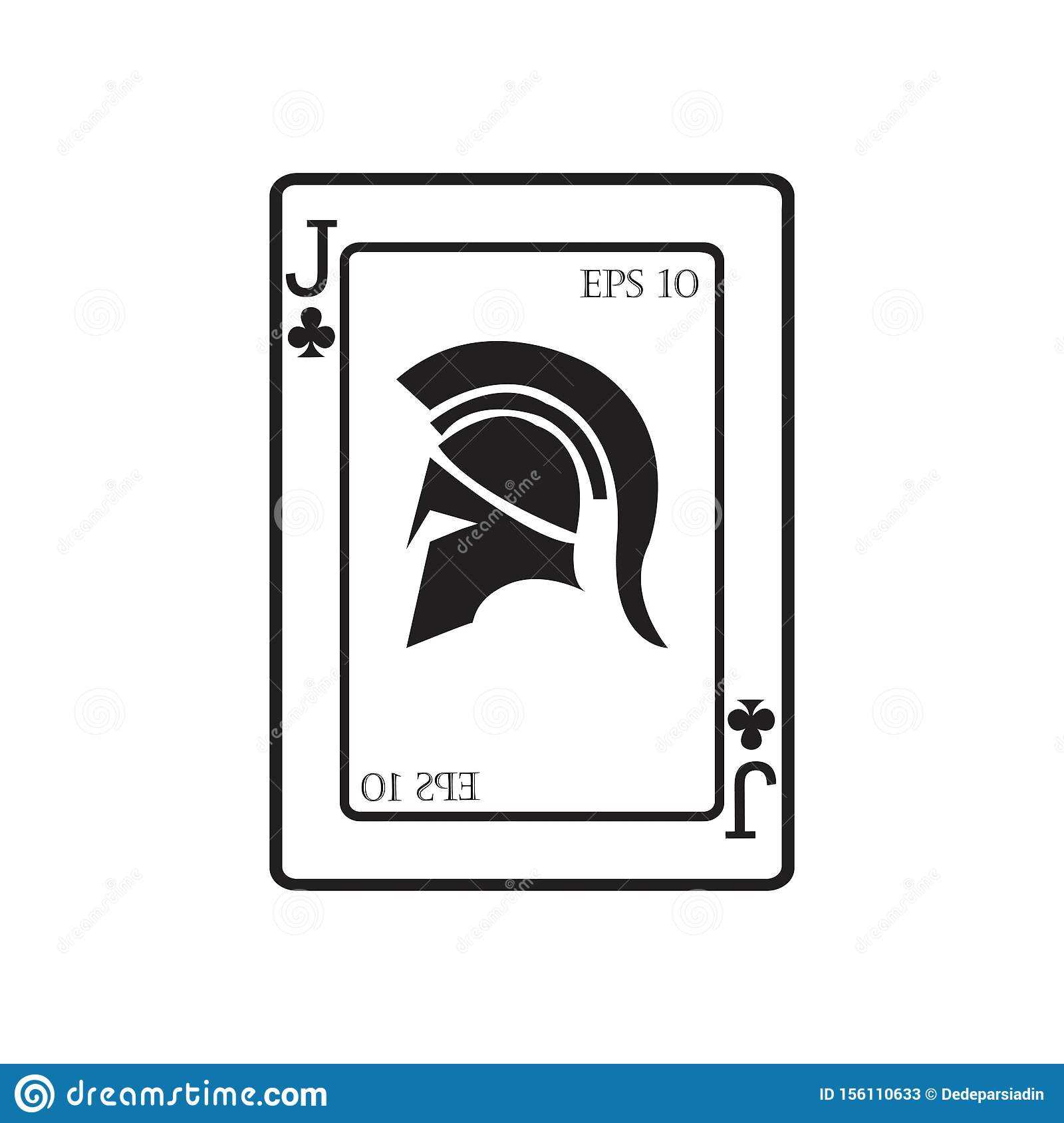 Playing Card Vector Icon Illustration Design Stock Vector Within Chance Card Template