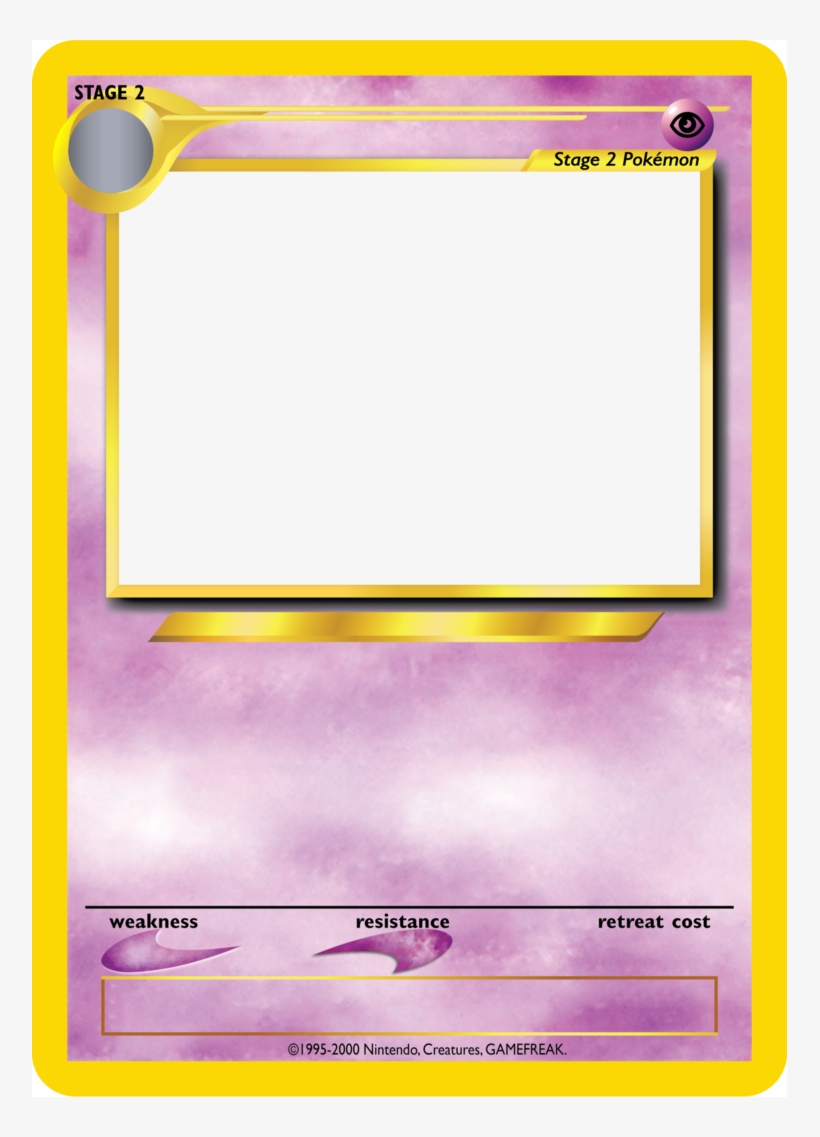 Pokemon Card Template Png - Blank Top Trumps Template In Top Trump Card Template