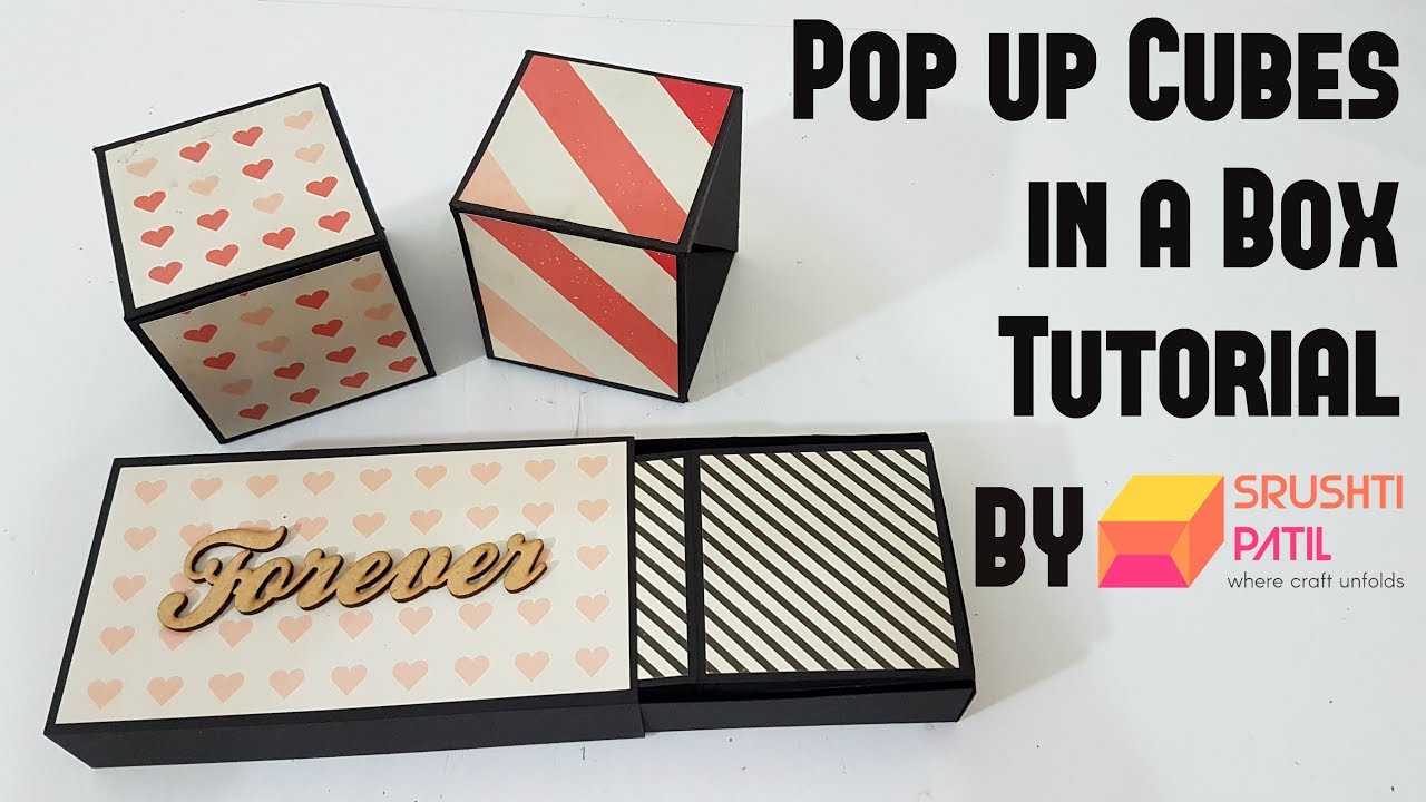 Pop Up Cubes In A Box Tutorialsrushti Patil | Simple Method | Valentine  Special Pertaining To Pop Up Card Box Template