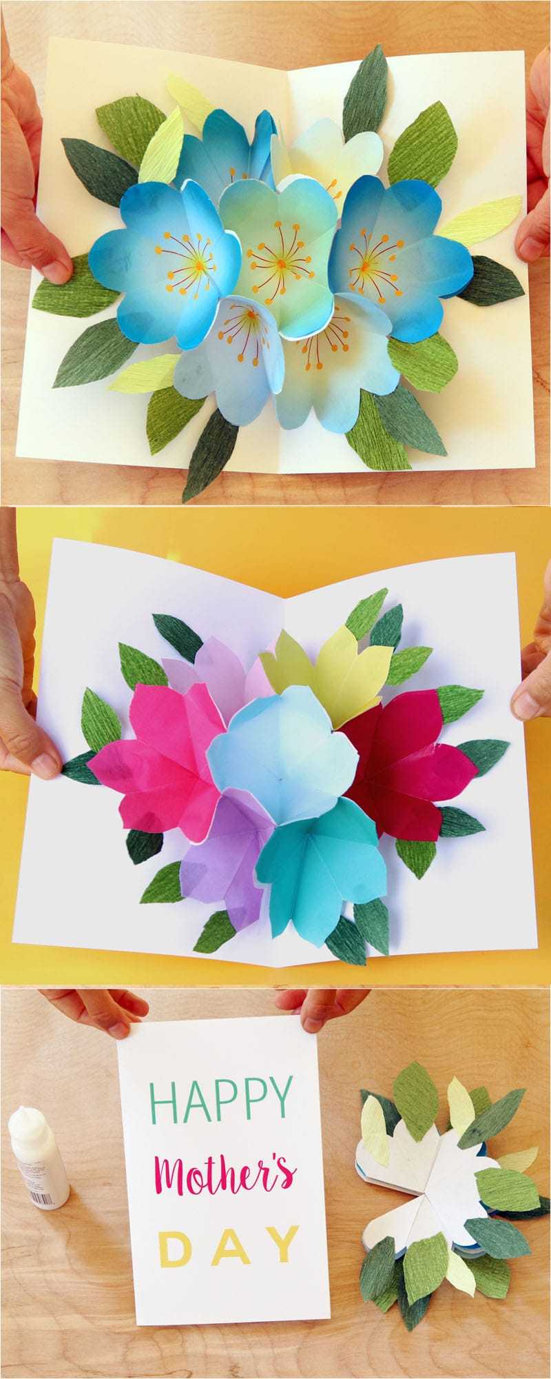 Pop Up Flowers Diy Printable Mother's Day Card – A Piece Of Throughout Diy Pop Up Cards Templates