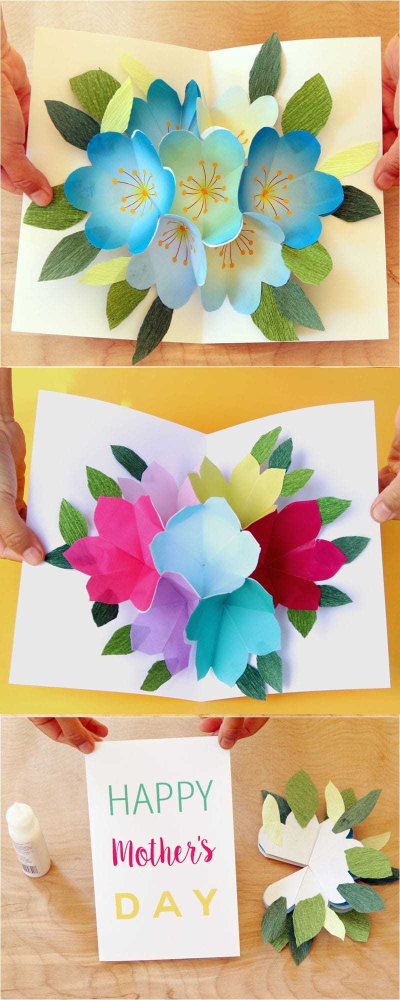 Pop Up Flowers Diy Printable Mother's Day Card – A Piece Of Within Pop Up Card Templates Free Printable