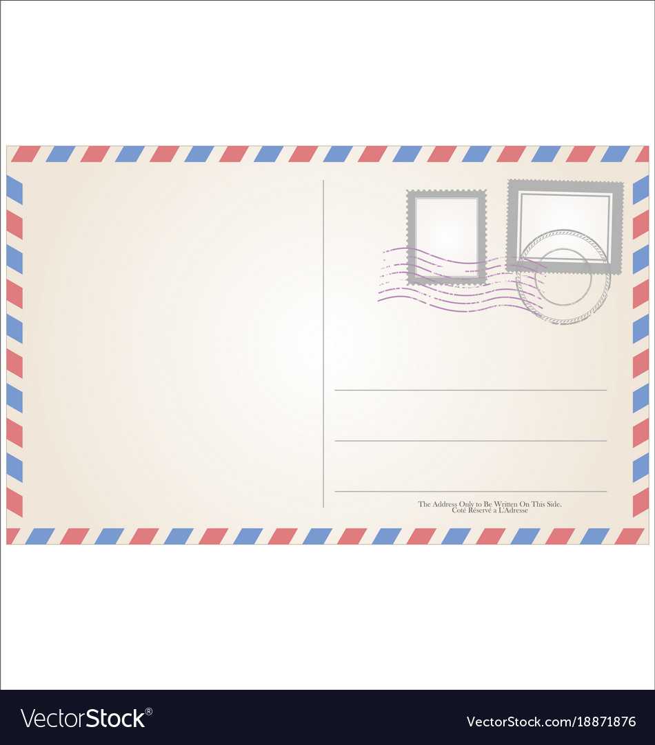 Post Card Template In Post Cards Template