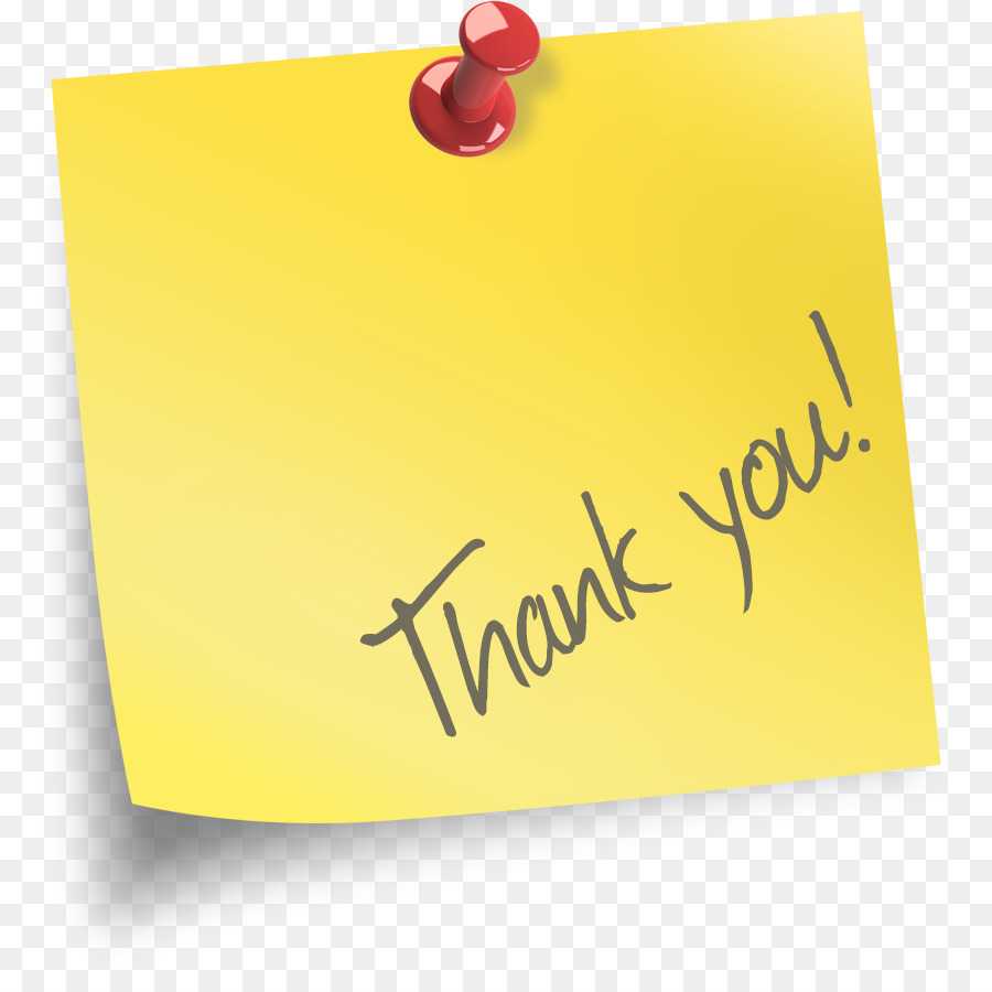 Post It Note Png Download – 840*883 – Free Transparent For Powerpoint Thank You Card Template