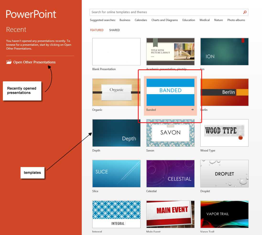 Powerpoint 2013 Templates – Microsoft Powerpoint 2013 Tutorials Pertaining To What Is Template In Powerpoint