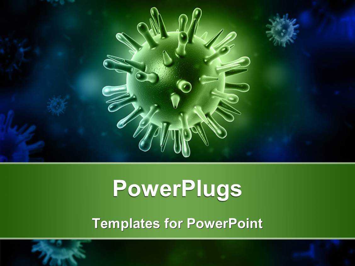 Powerpoint Template: Medical Theme Depicting Isolated In Virus Powerpoint Template Free Download