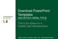 Ppt - Download Powerpoint Templates Helvetica /arial Title throughout University Of Miami Powerpoint Template