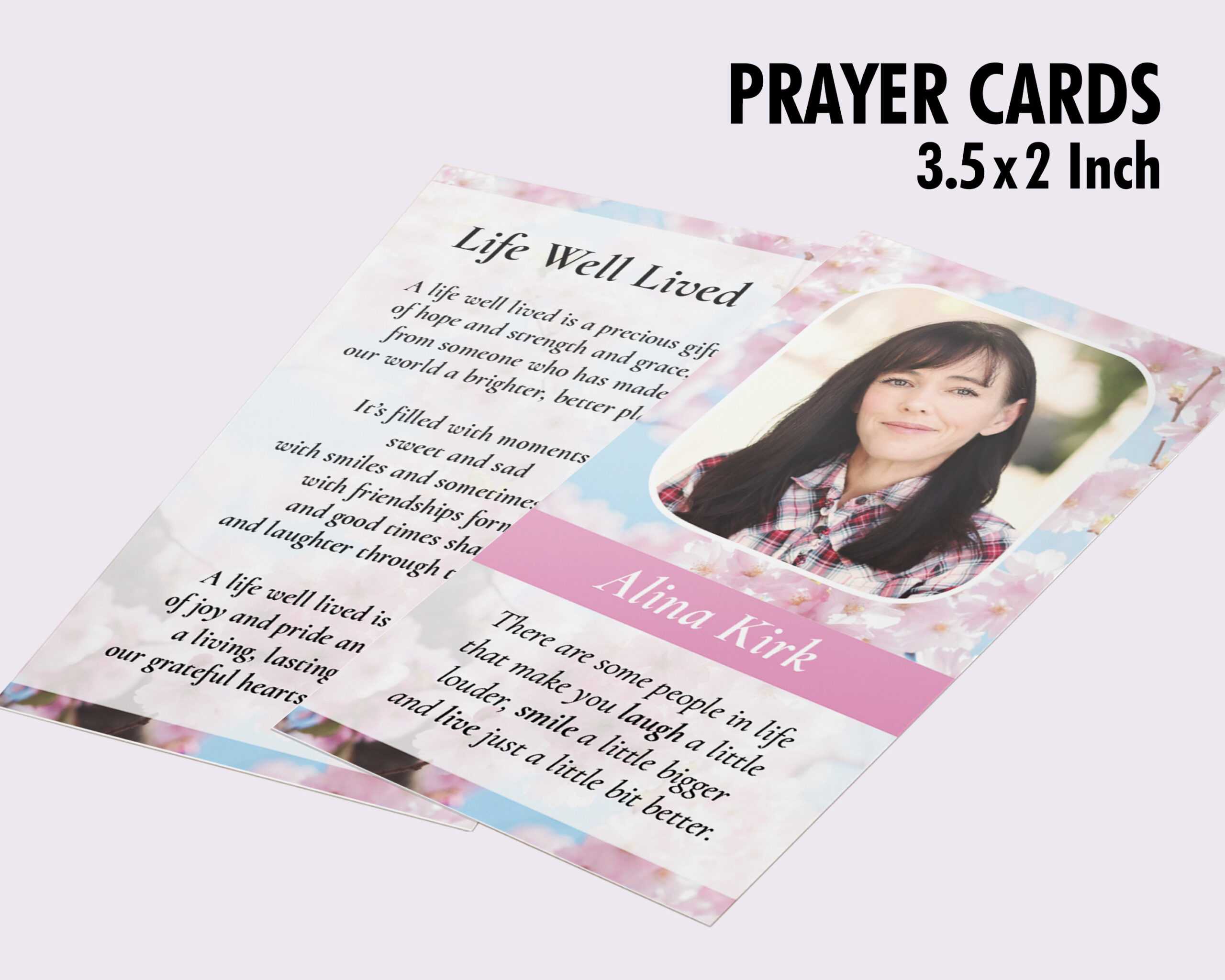 Printable Funeral Prayer Card, Memorial Ideas, Funeral Ideas, Funeral  Printables, Editable Prayer Cards, Small Prayer Cards In Memorial Card Template Word