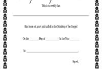 Printable Ordination Certificate - Fill Online, Printable in Certificate Of Ordination Template