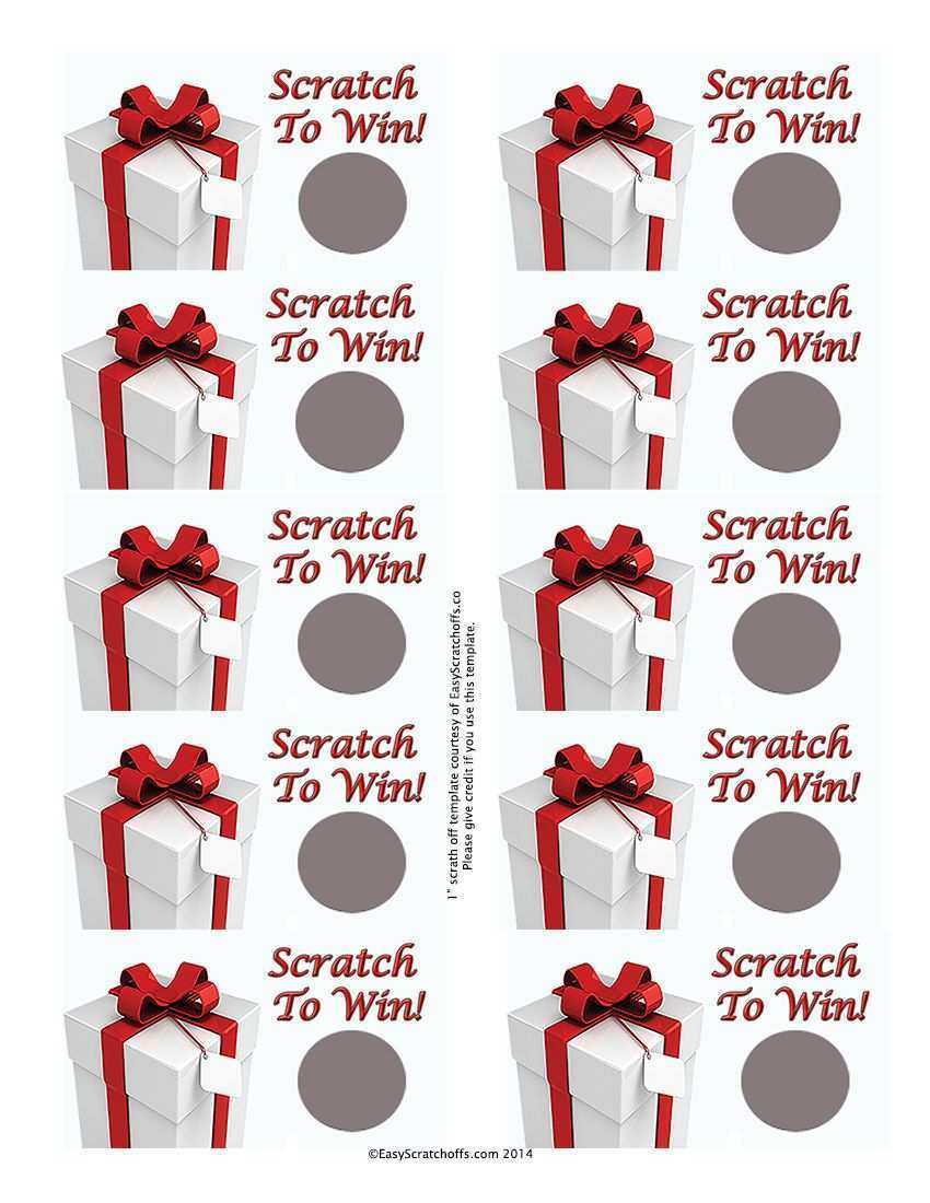 Printable Scratch Card Template – Cards Design Templates In Scratch Off Card Templates