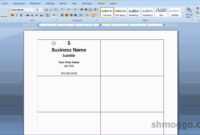 Printing Business Cards In Word | Video Tutorial in Business Card Template For Word 2007