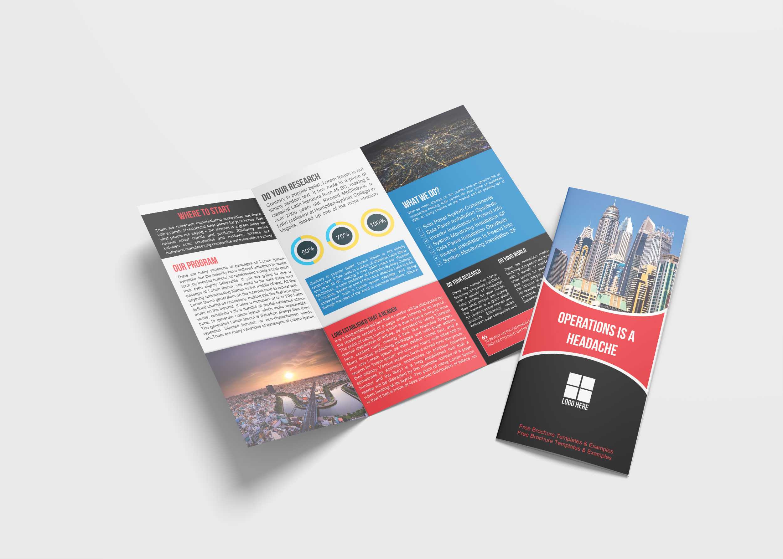 Professional Business Tri Fold Brochure Design Template In 2 Fold Brochure Template Psd