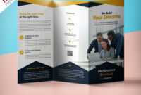 Professional Corporate Tri-Fold Brochure Free Psd Template for Brochure 3 Fold Template Psd