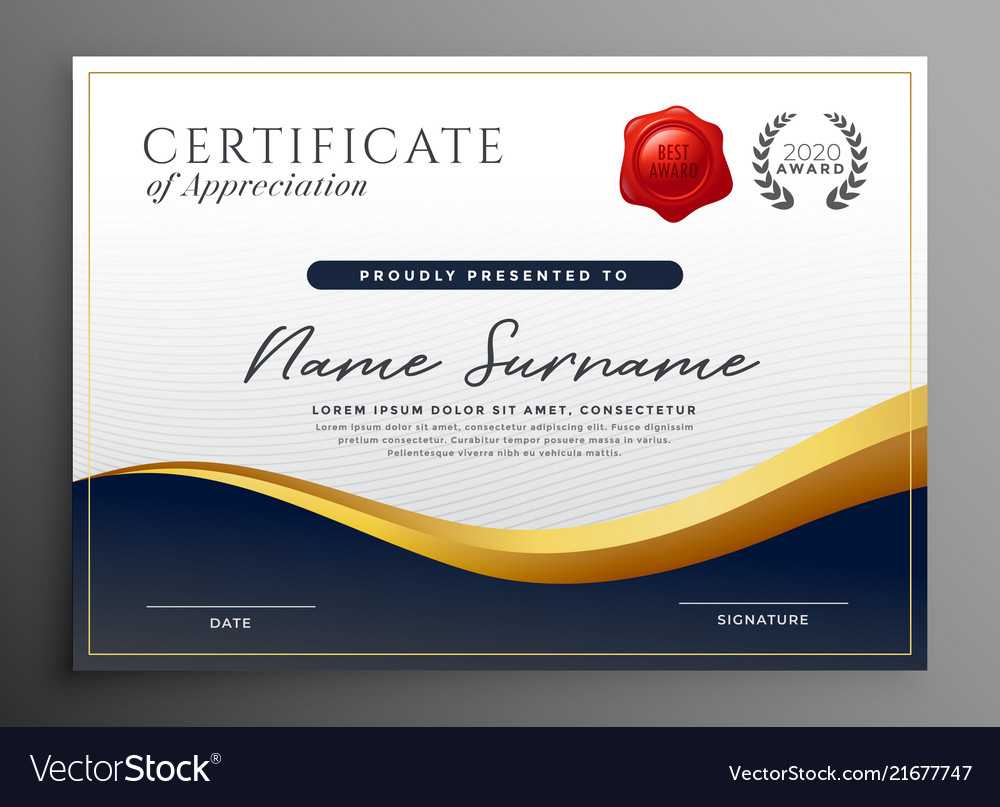 Professional Diploma Certificate Template Design Throughout Professional Award Certificate Template
