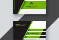 Professional Green Business Card Template with regard to Free Complimentary Card Templates