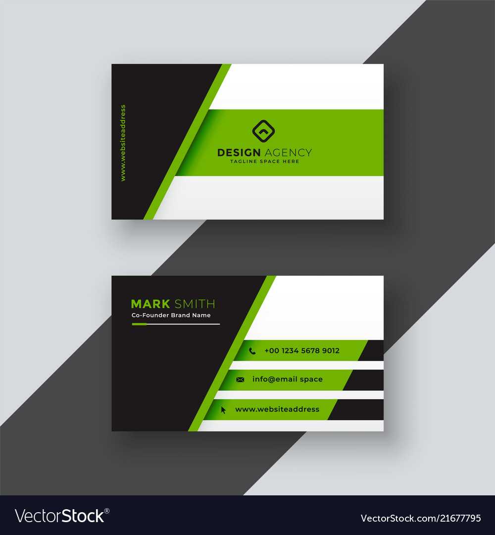 Professional Green Business Card Template With Regard To Free Complimentary Card Templates