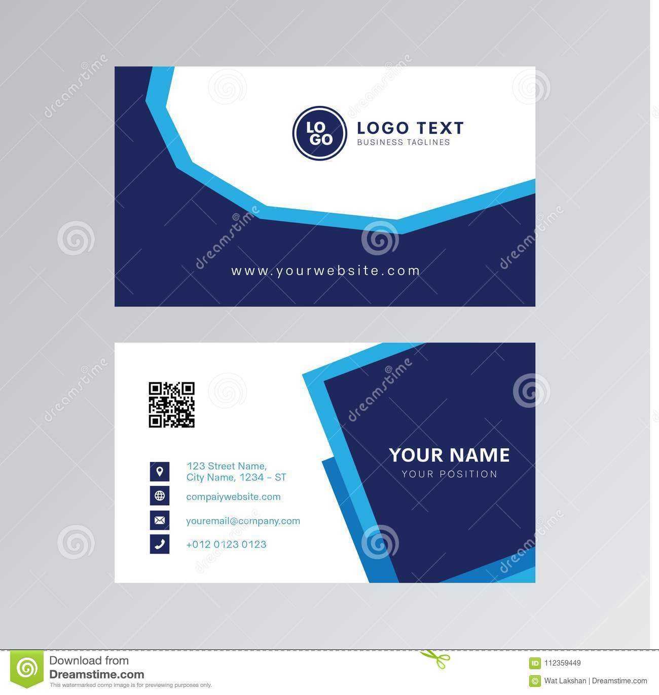 Professional Modern Blue Color Business Card Invitation Card For Office Max Business Card Template