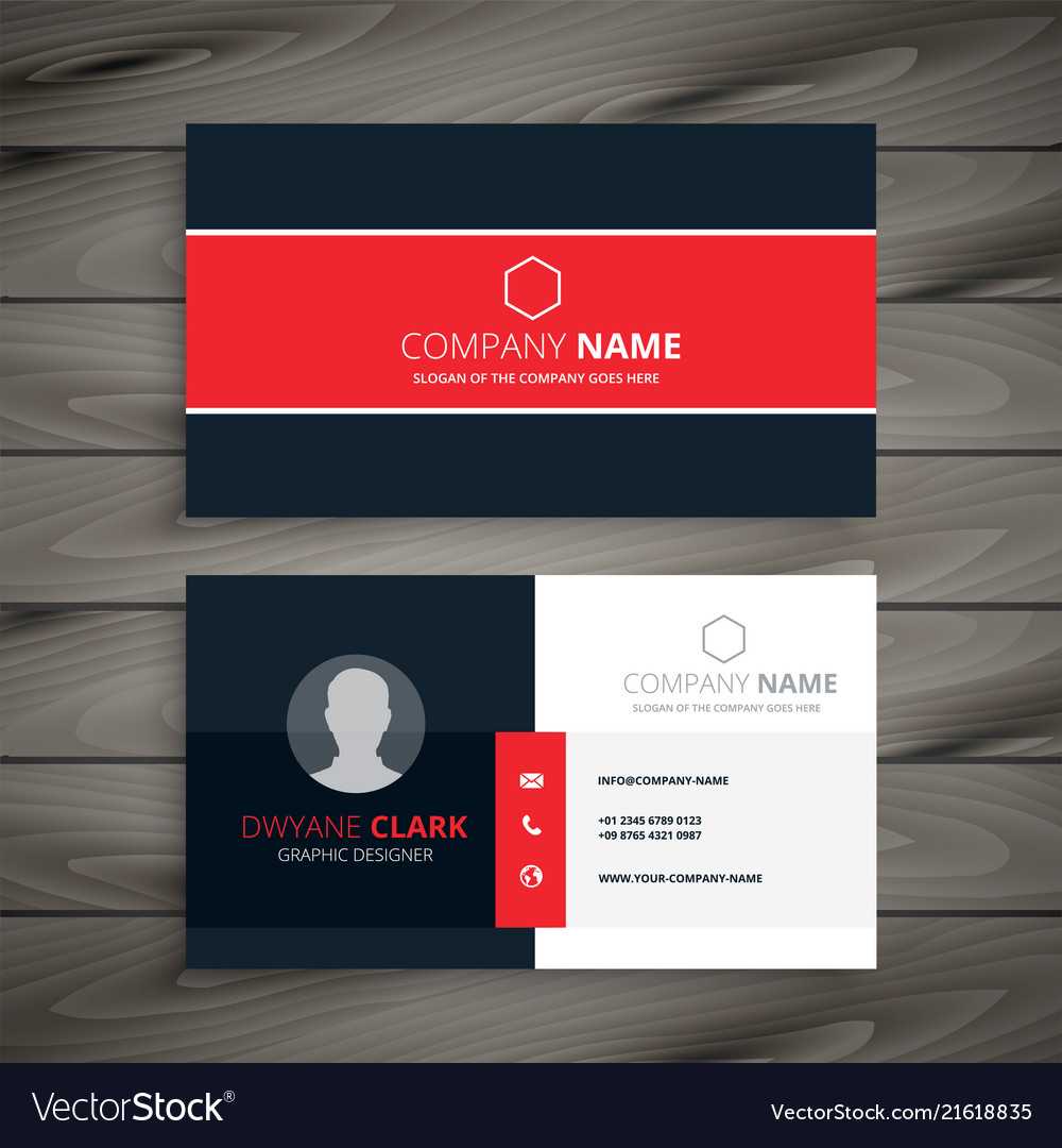 Professional Red Business Card Template For Professional Business Card Templates Free Download