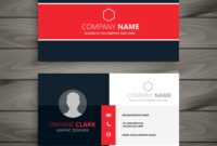 Professional Red Business Card Template pertaining to Professional Name Card Template