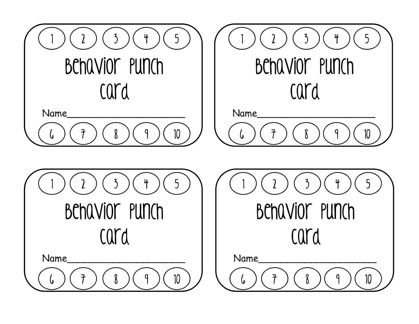 Punch Card Template | E Commercewordpress Throughout Business Punch Card Template Free