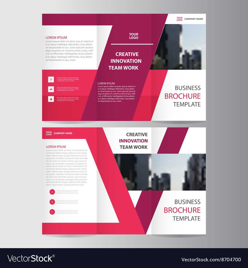 Purple Trifold Brochure Flyer Leaflet Templates Throughout Online Brochure Template Free