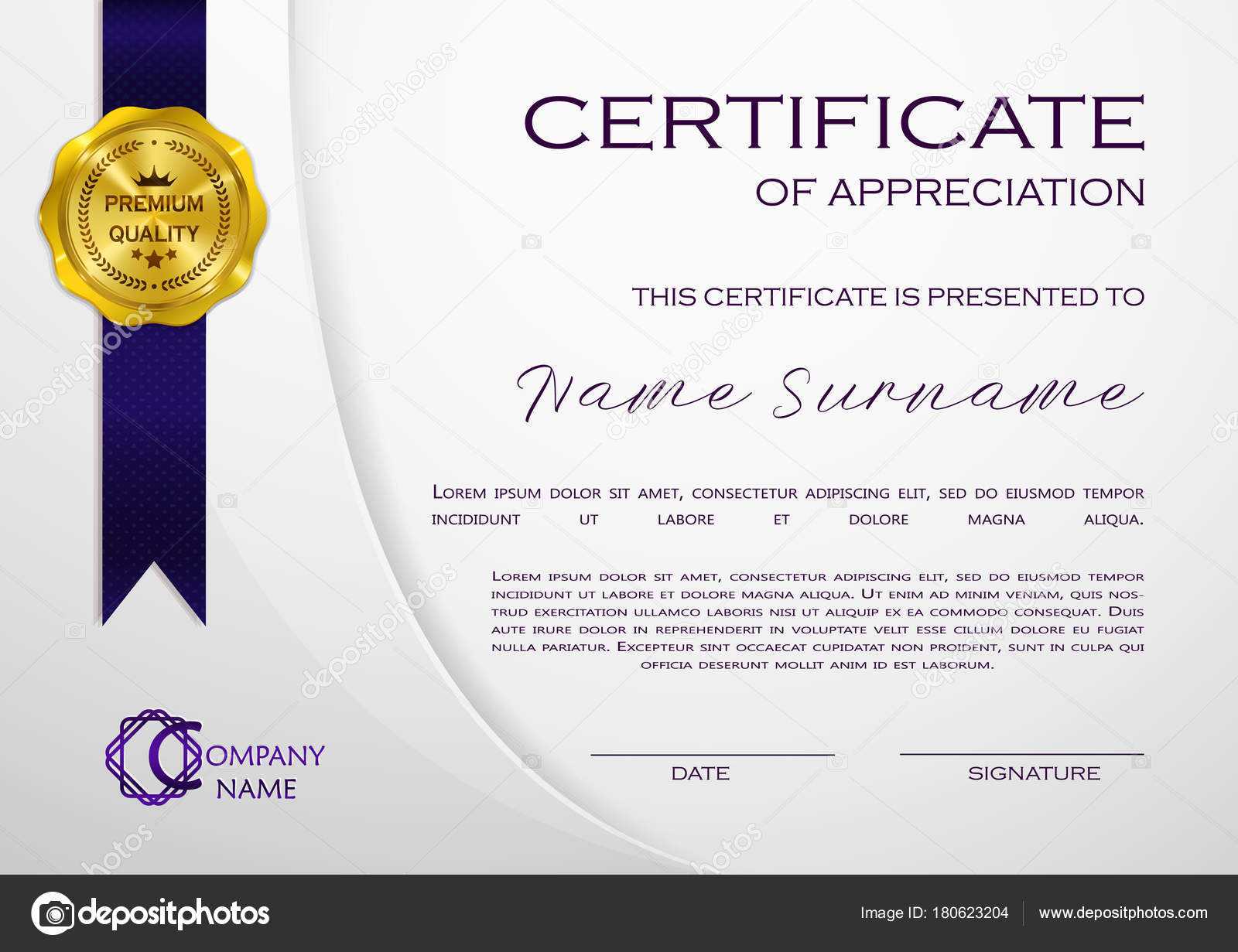 Qualification Certificate Appreciation Design Elegant Luxury With Qualification Certificate Template